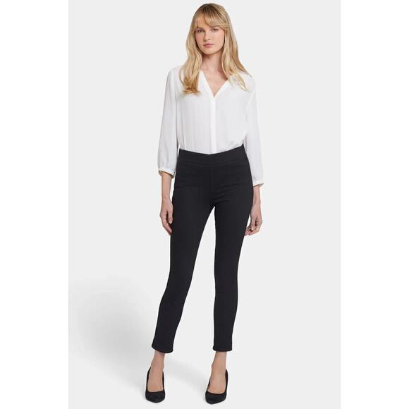 NYDJ Pull On Super Skinny Ankle Jeans Black Size S NWT SpanSpring Denim Slimming - Picture 1 of 7